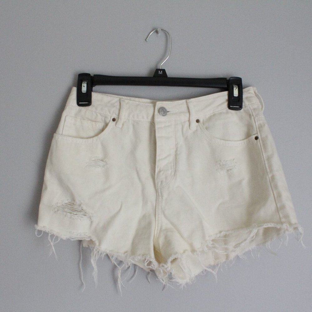 Off white jean shorts